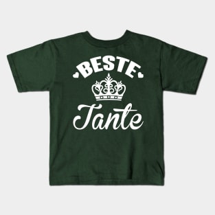 Beste tante (white) Kids T-Shirt